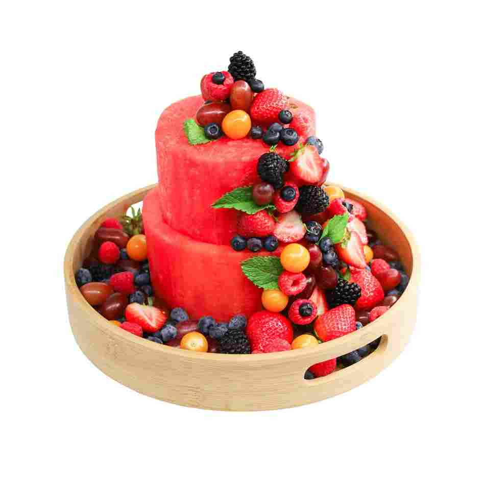 Premium 2 Tier Seedless Melon Cake - 33cm