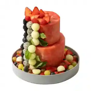 Exotic 2 Layer Melon Fruit Cake