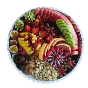 Nuts And Cut Fruits Platter